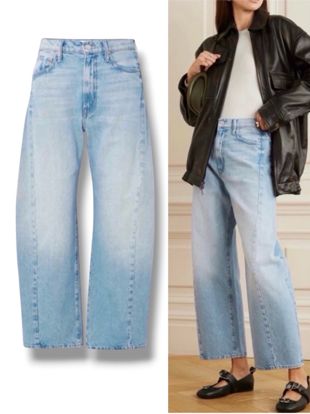 MOTHER The Half-Pipe Ankle Jeans This Is How I Roll Blue Size 26